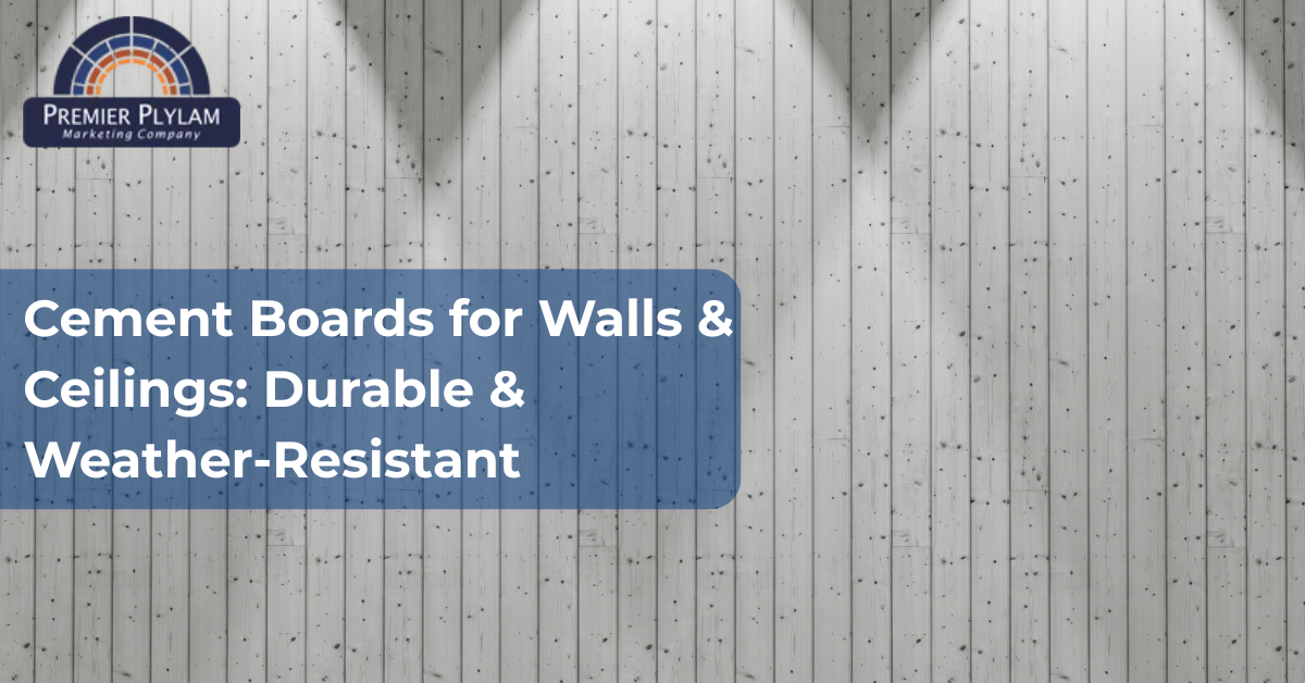 Cement Boards for Walls & Ceilings Durable & Weather-Resistant